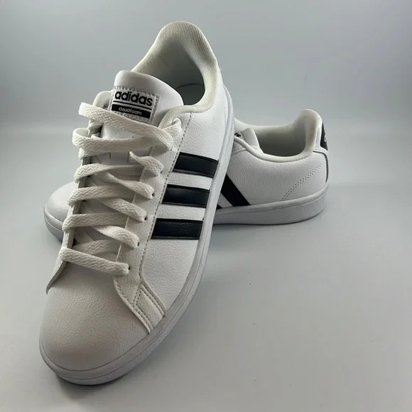 adidas gazelle silver green womens Adidas Cf Advantage AW4294 Mens White Leather Lace Up Lifestyle Sneake
